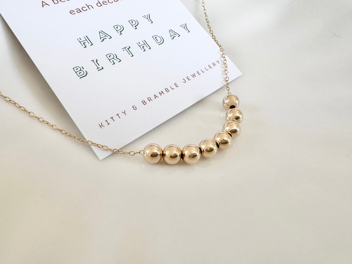 80th birthday necklace