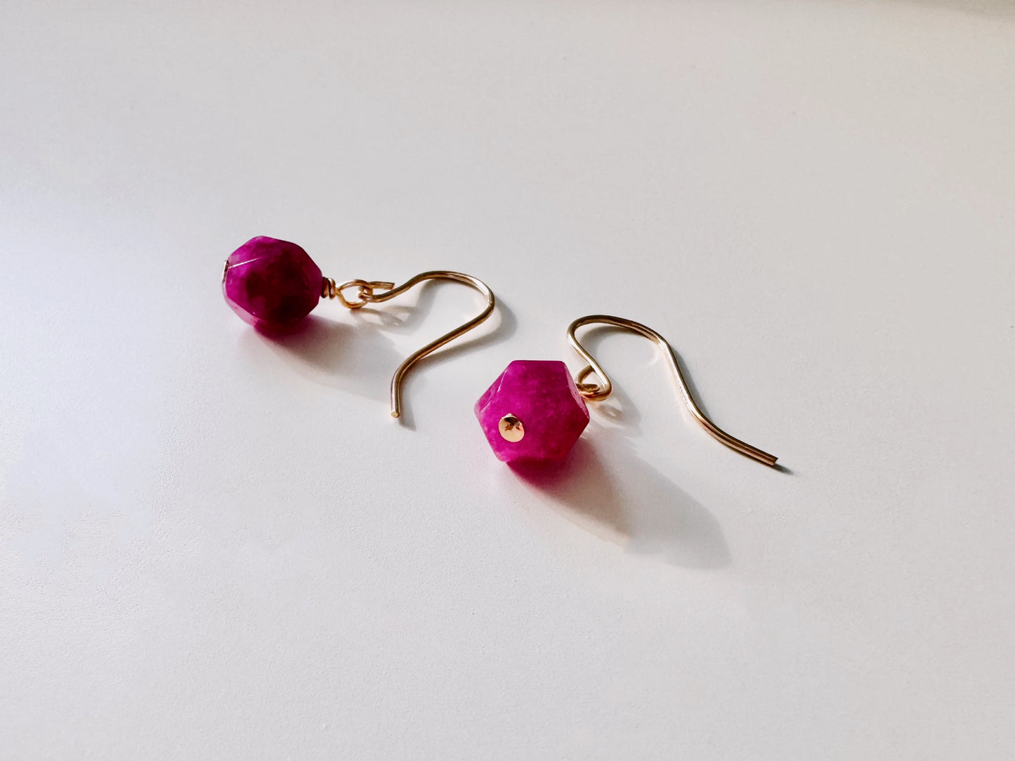 Pink Tourmaline Earrings, October Birthstone