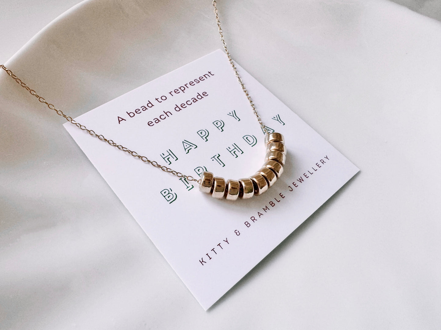 100th birthday necklace