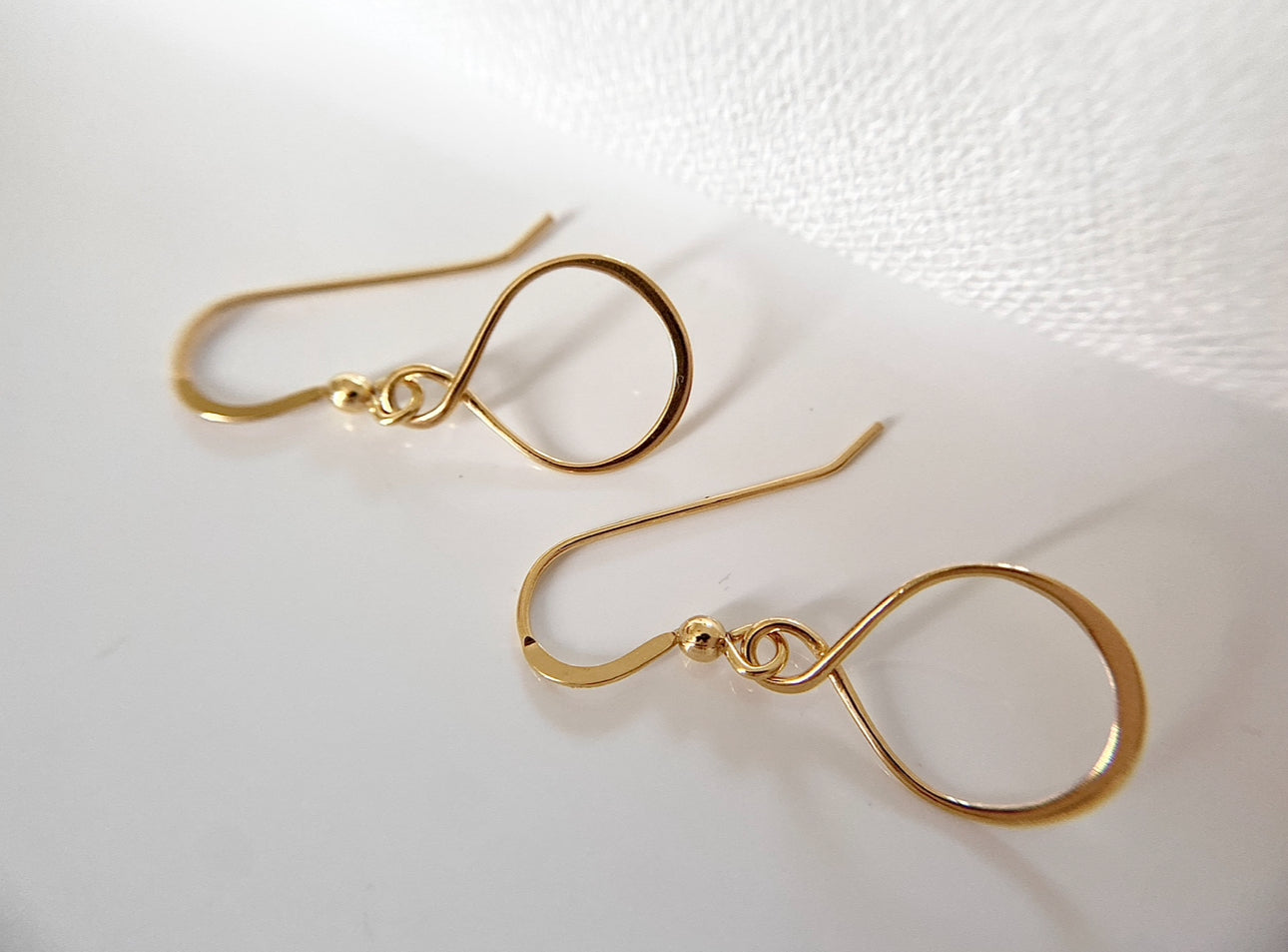 Gold Vermeil Infinity Hoop Earrings