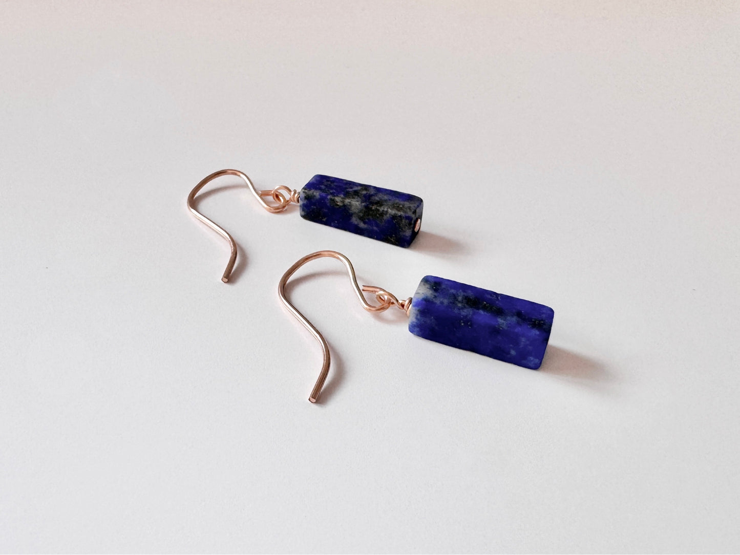 Gold Filled Lapis Lazuli Earrings