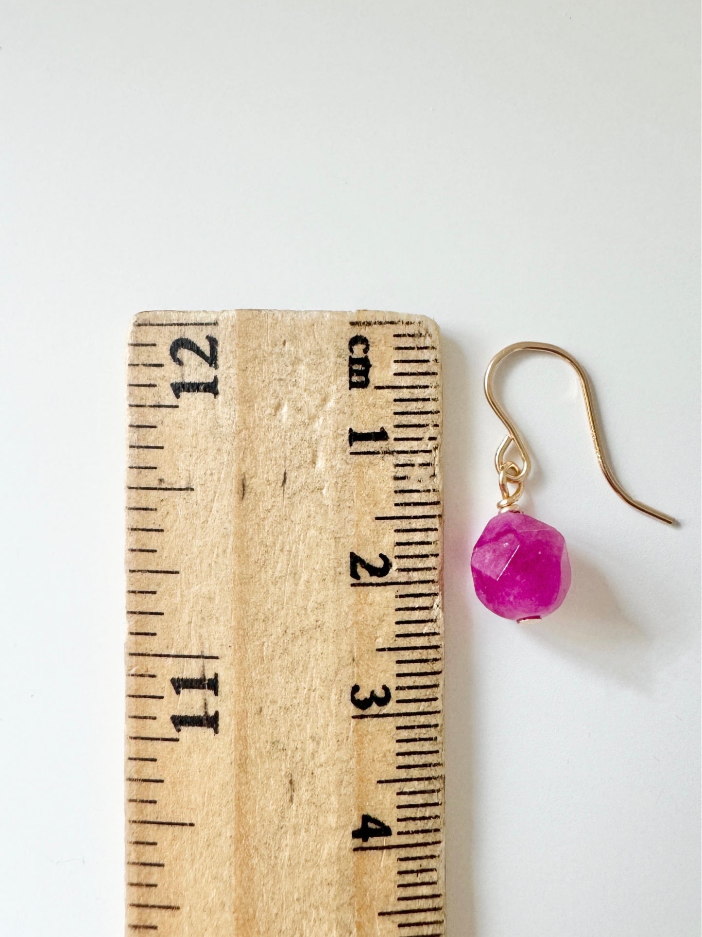Pink Tourmaline Earrings, October Birthstone