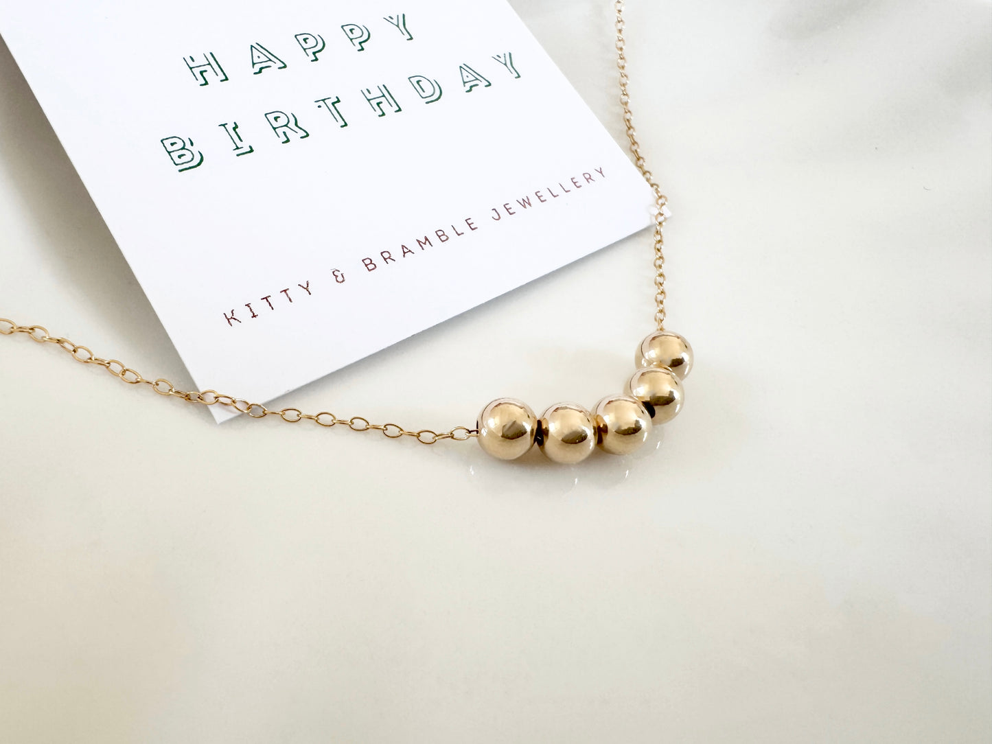50th birthday necklace in gold