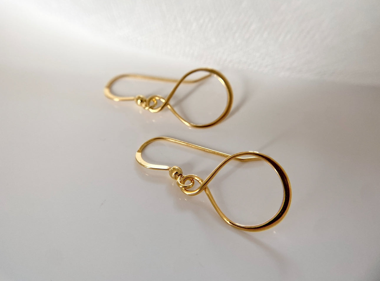 Gold Vermeil Infinity Hoop Earrings