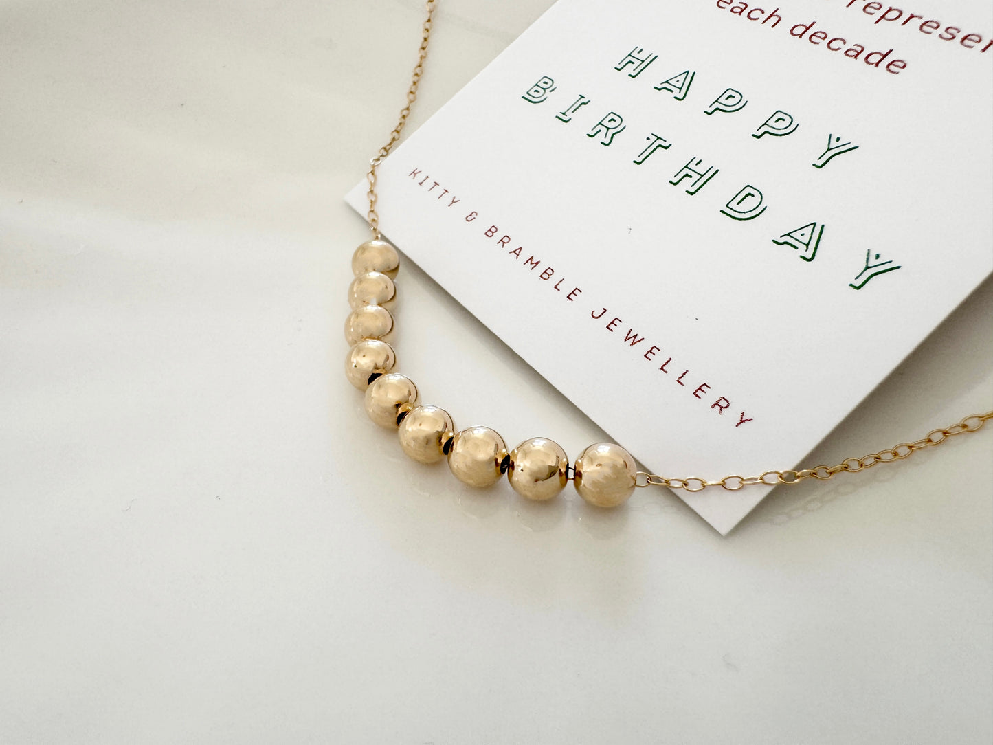 90th birthday necklace