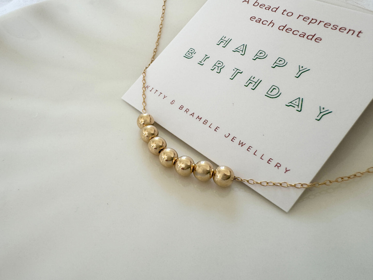 70th birthday necklace