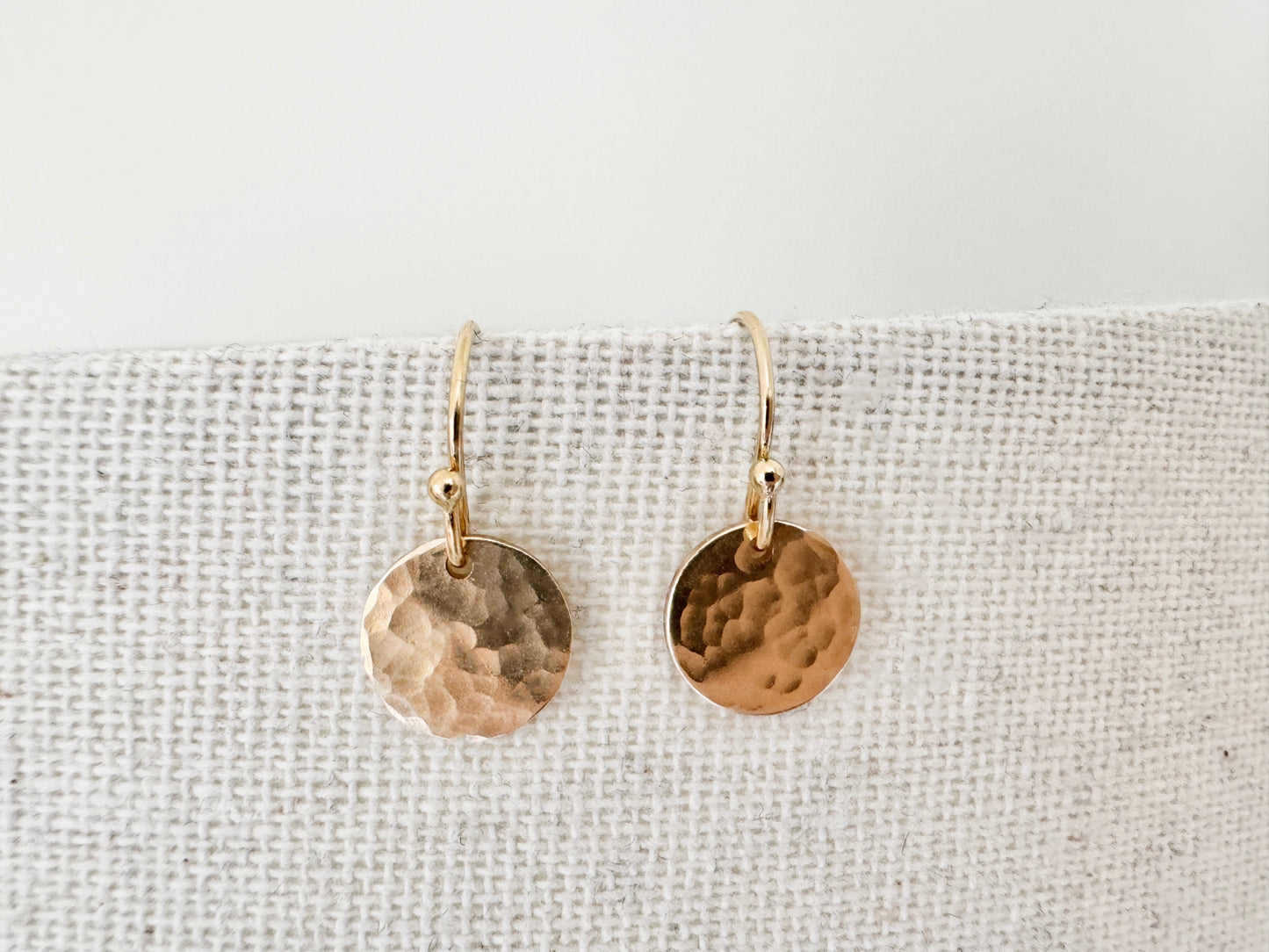 Gold Filled Disc Earrings