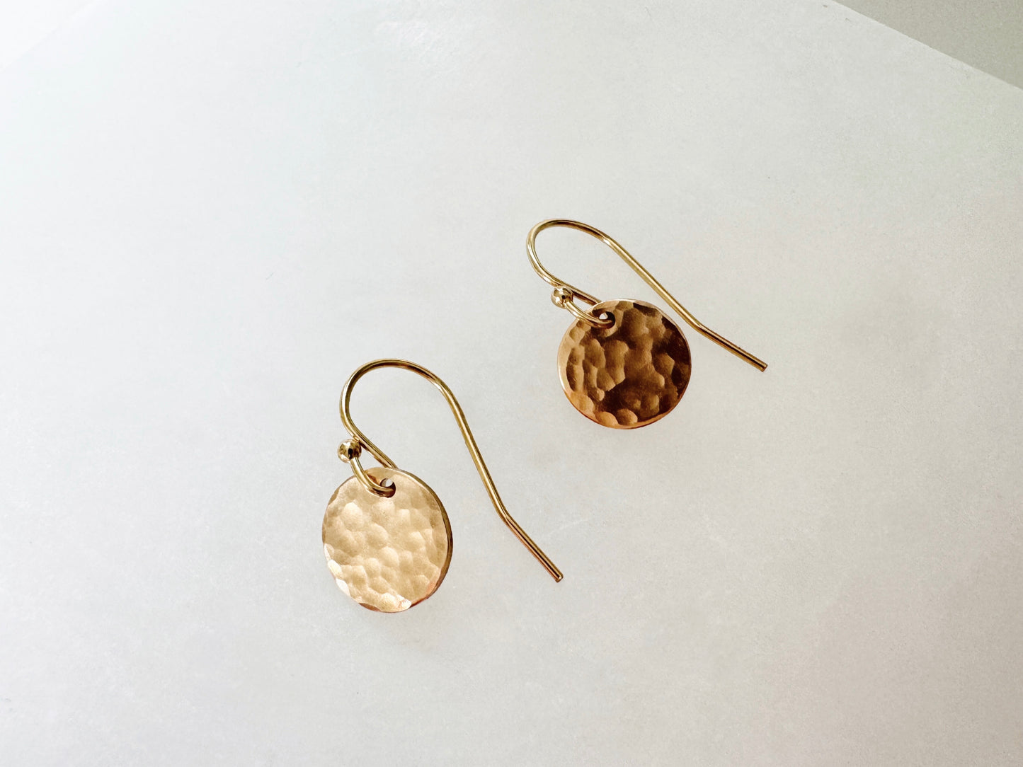 Gold Filled Disc Earrings