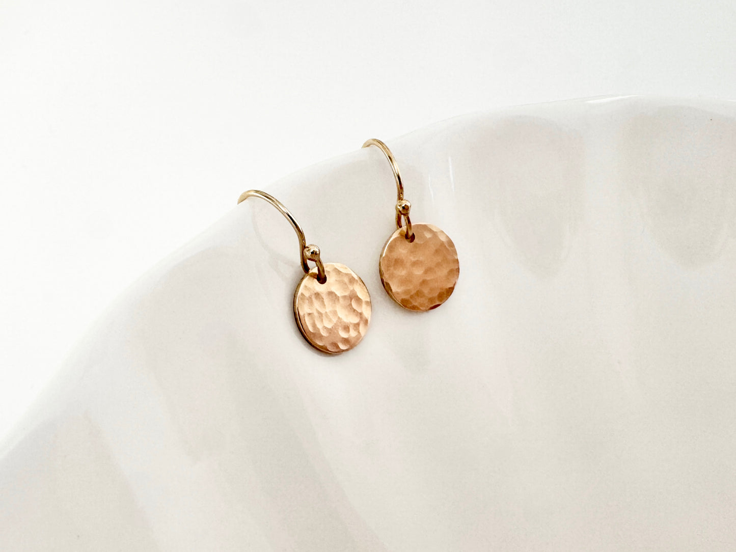Gold Filled Disc Earrings