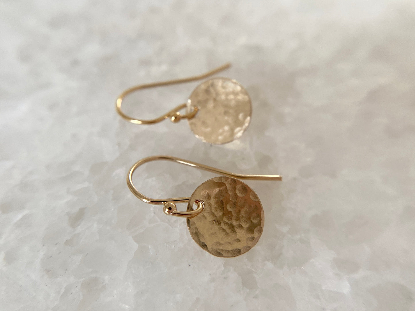Gold Filled Disc Earrings