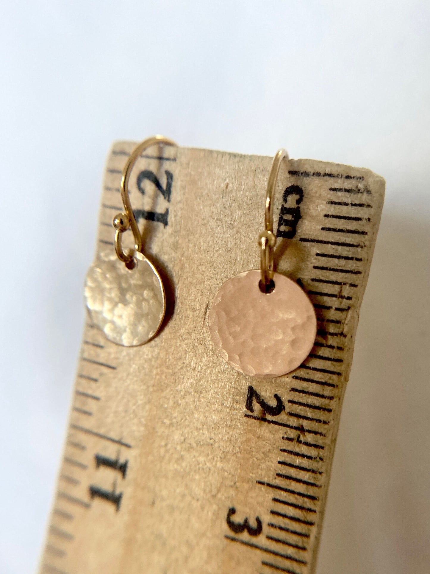 Gold Filled Disc Earrings