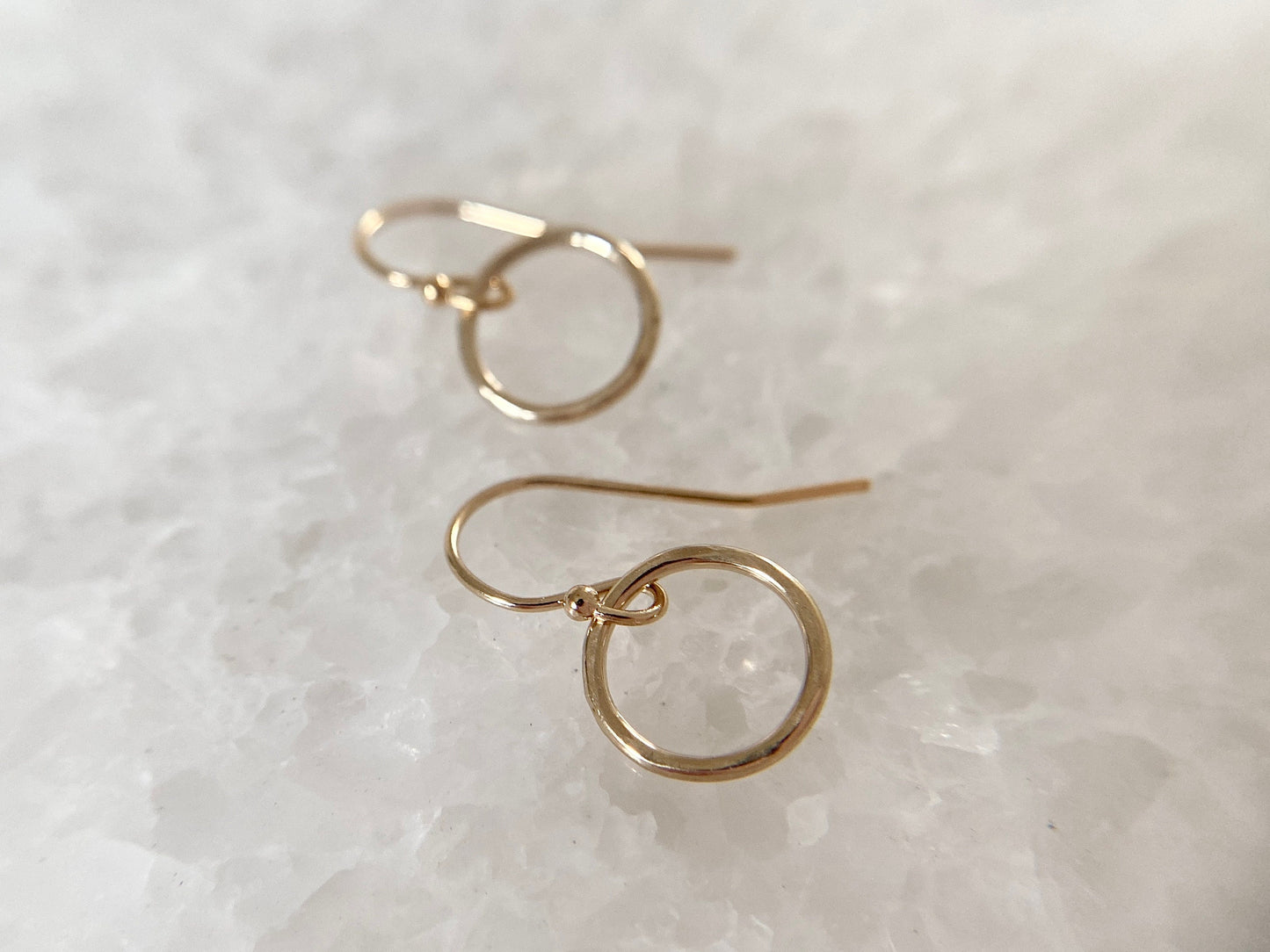 Gold Filled Circle Earrings