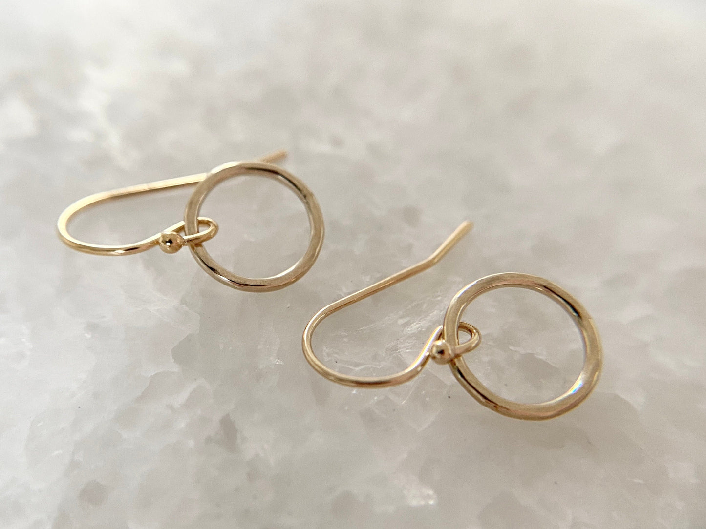 Gold Filled Circle Earrings