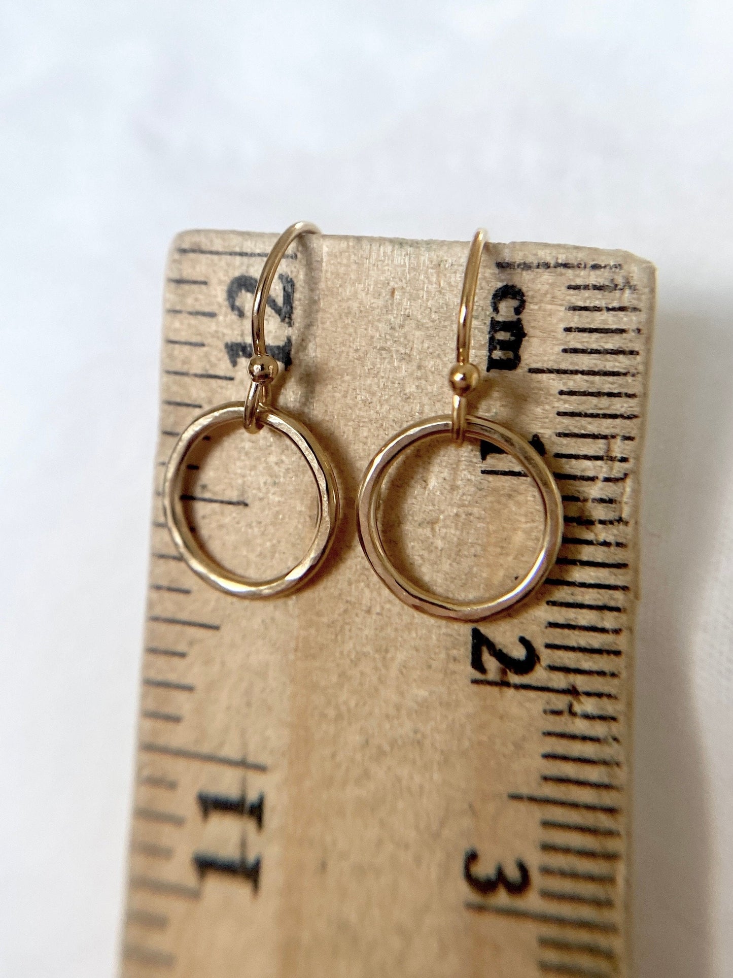 Gold Filled Circle Earrings