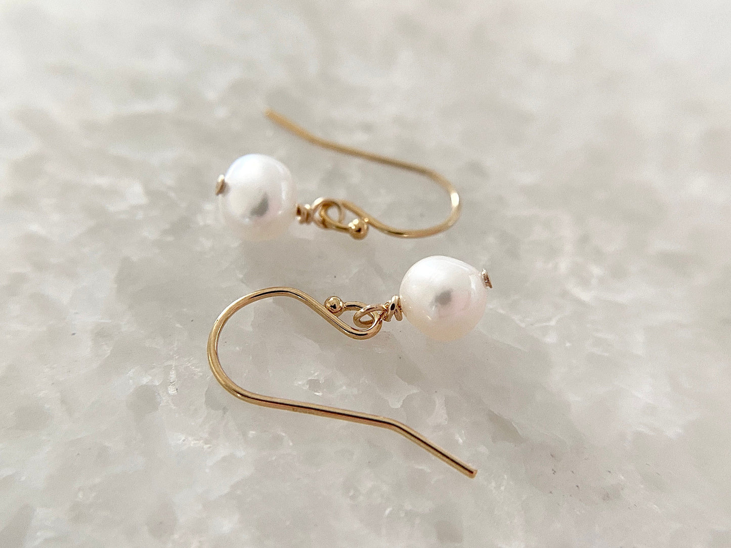 Gold Filled Pearl Earrings