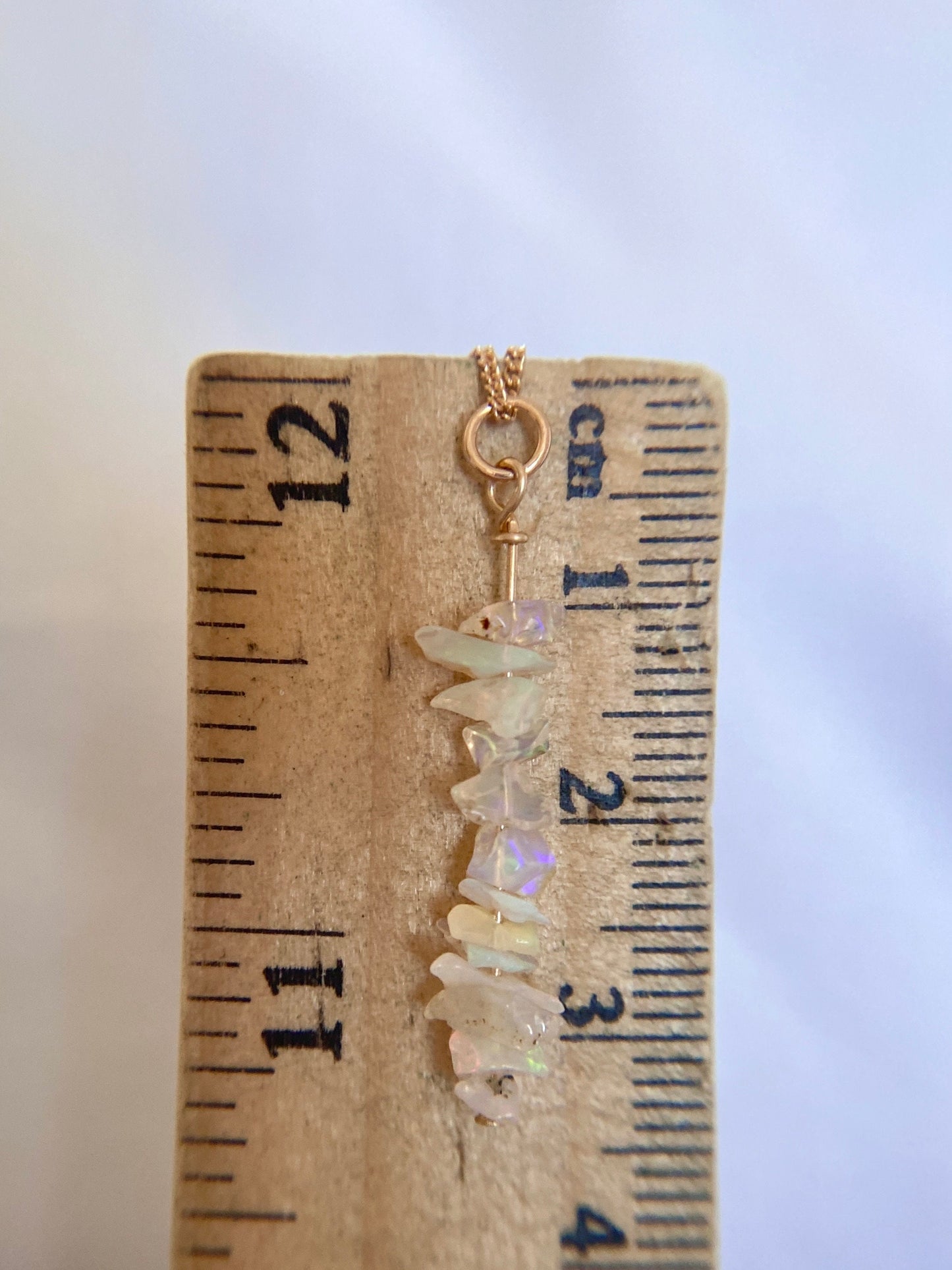 Gold Filled Ethiopian Opal Necklace