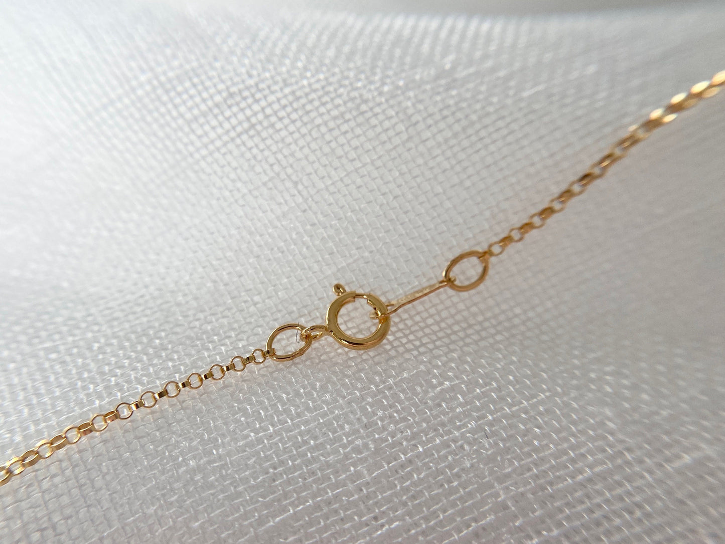 Gold Filled Circles Link Necklace