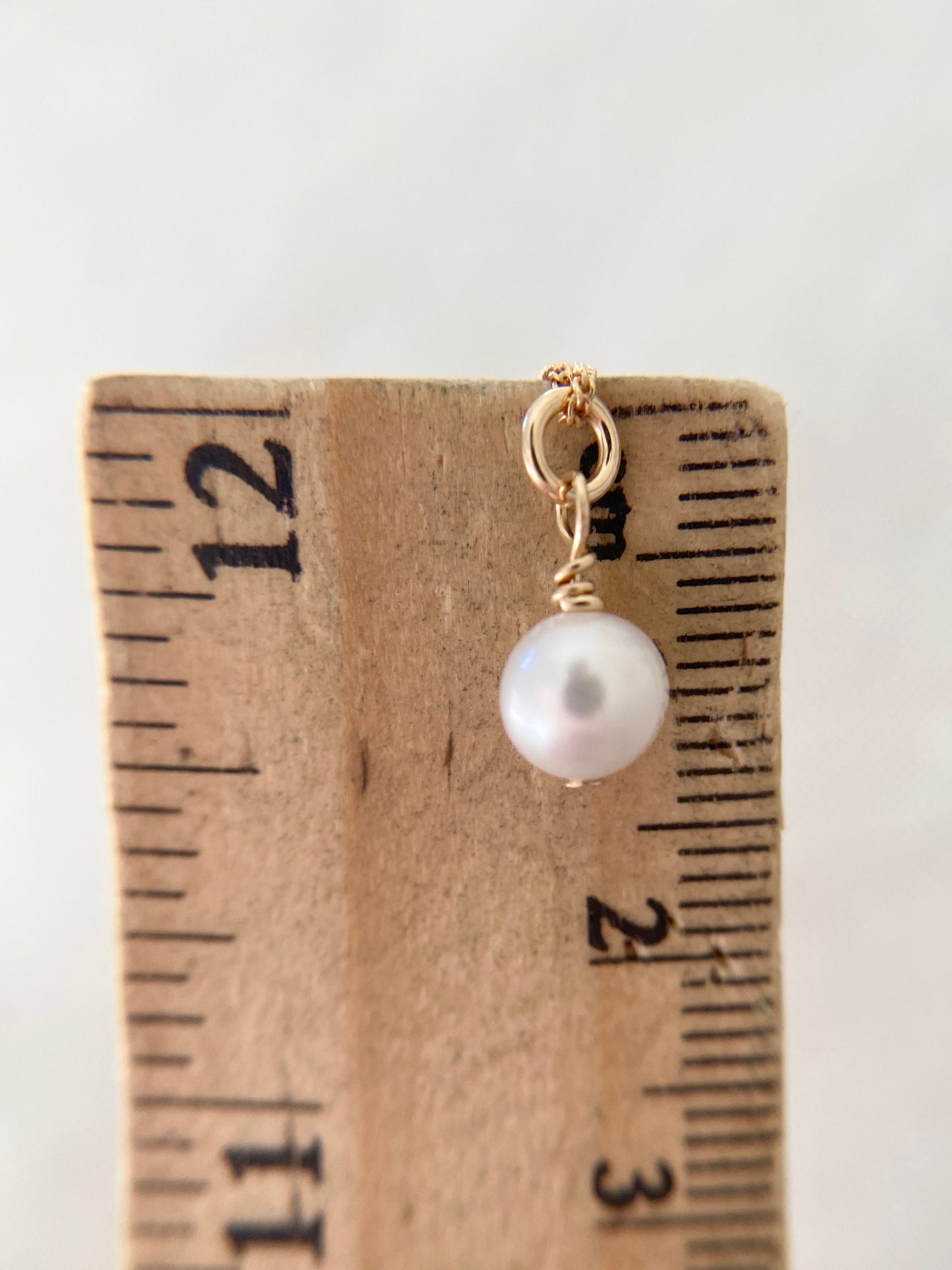 Gold Filled Pearl Pendant Necklace