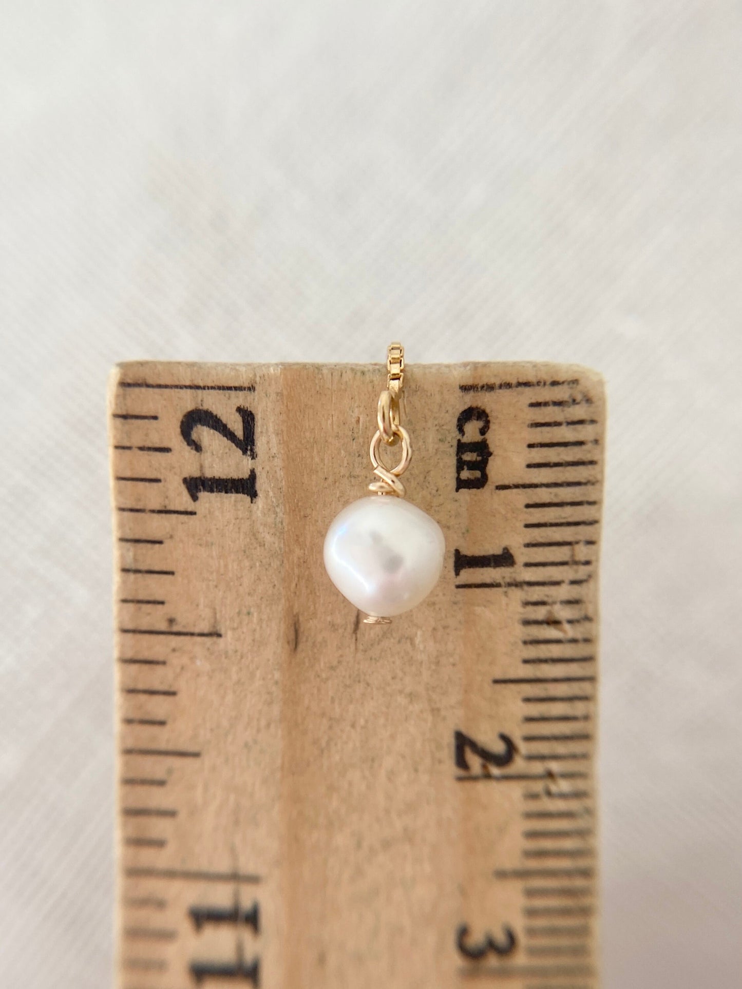Gold Filled Pearl Threader Earrings