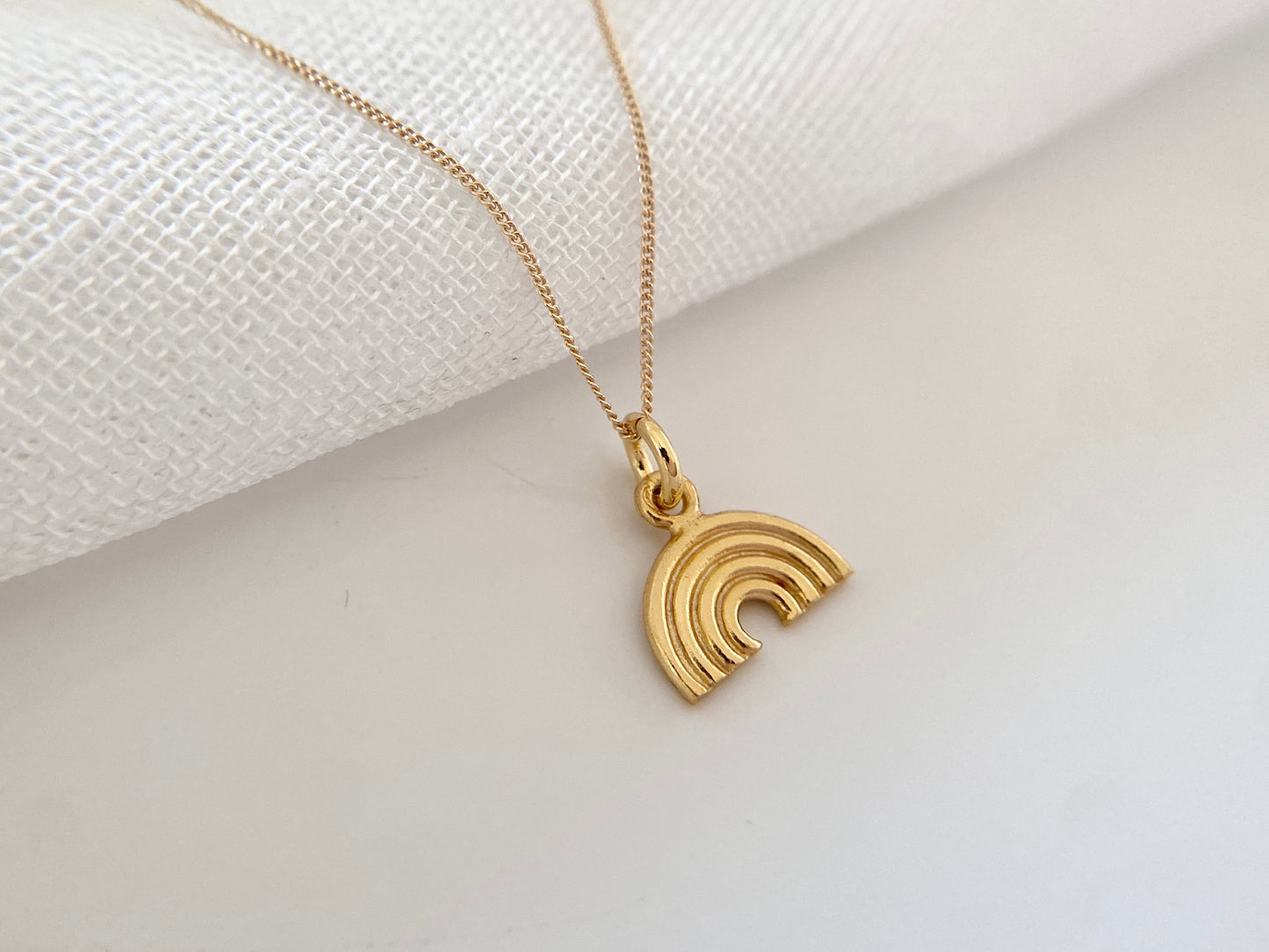 Gold Vermeil Rainbow Necklace