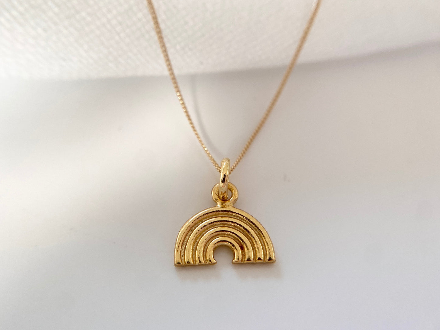 Gold Vermeil Rainbow Necklace