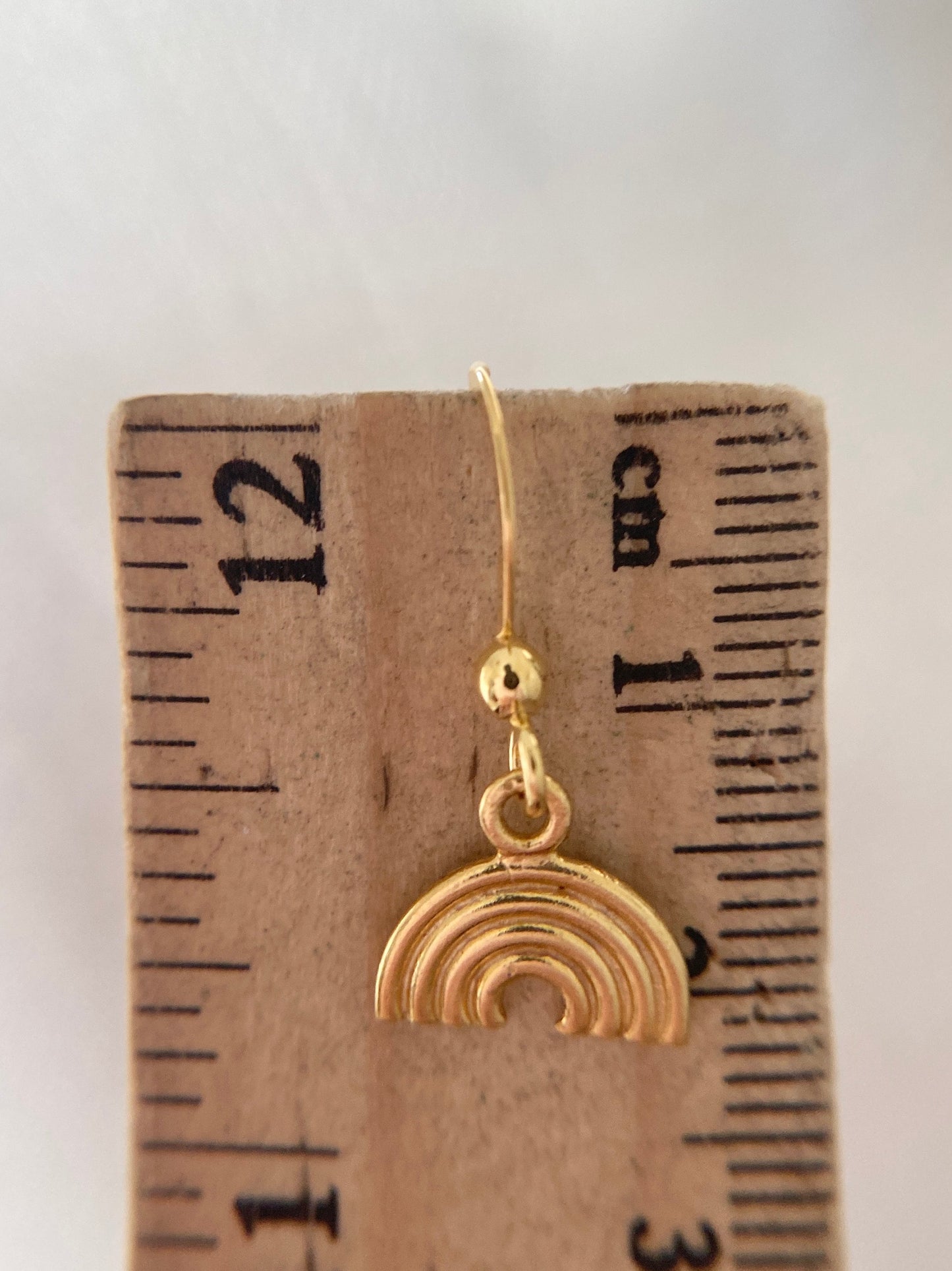 Gold Vermeil Rainbow Earrings