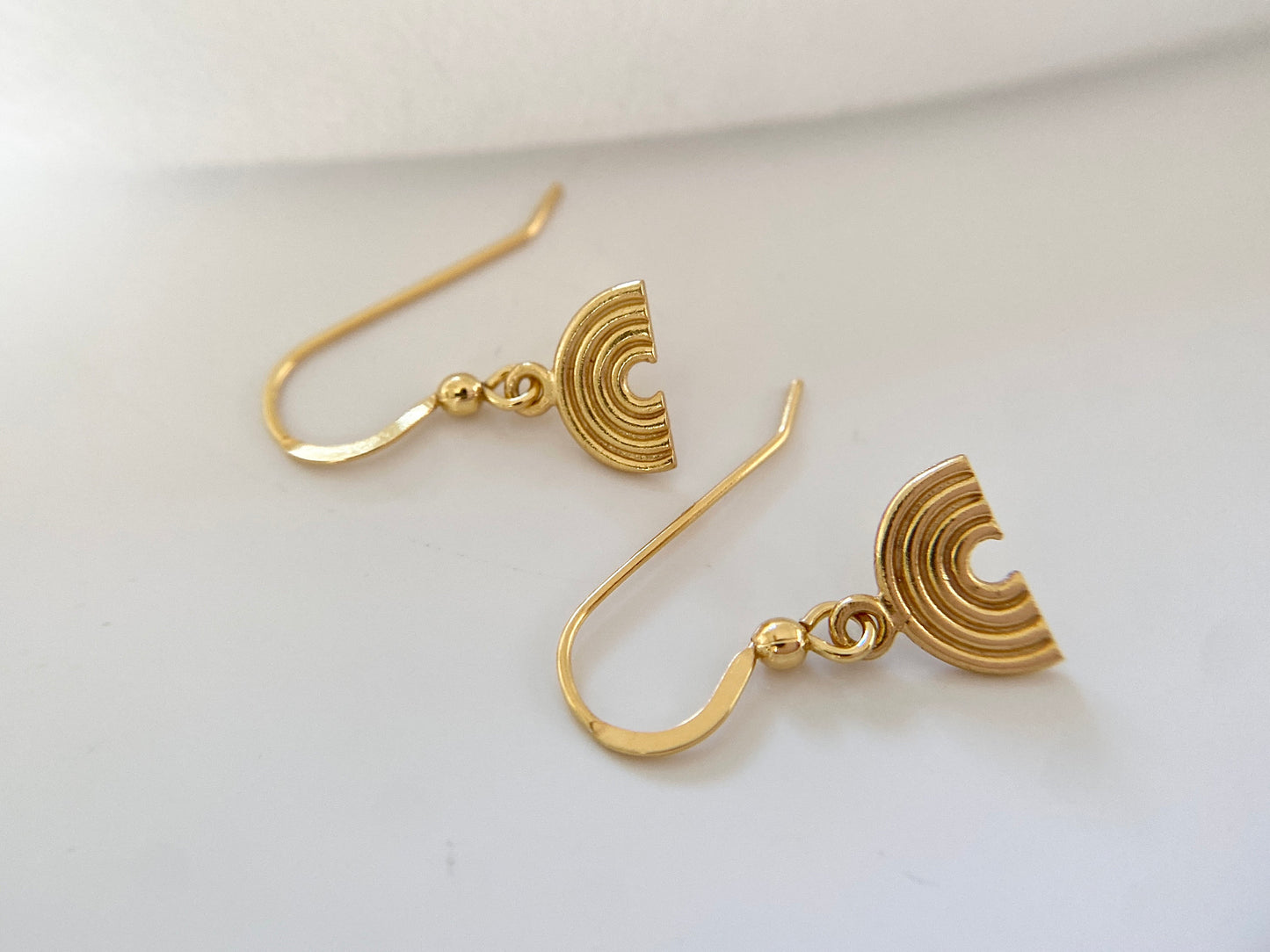 Gold Vermeil Rainbow Earrings