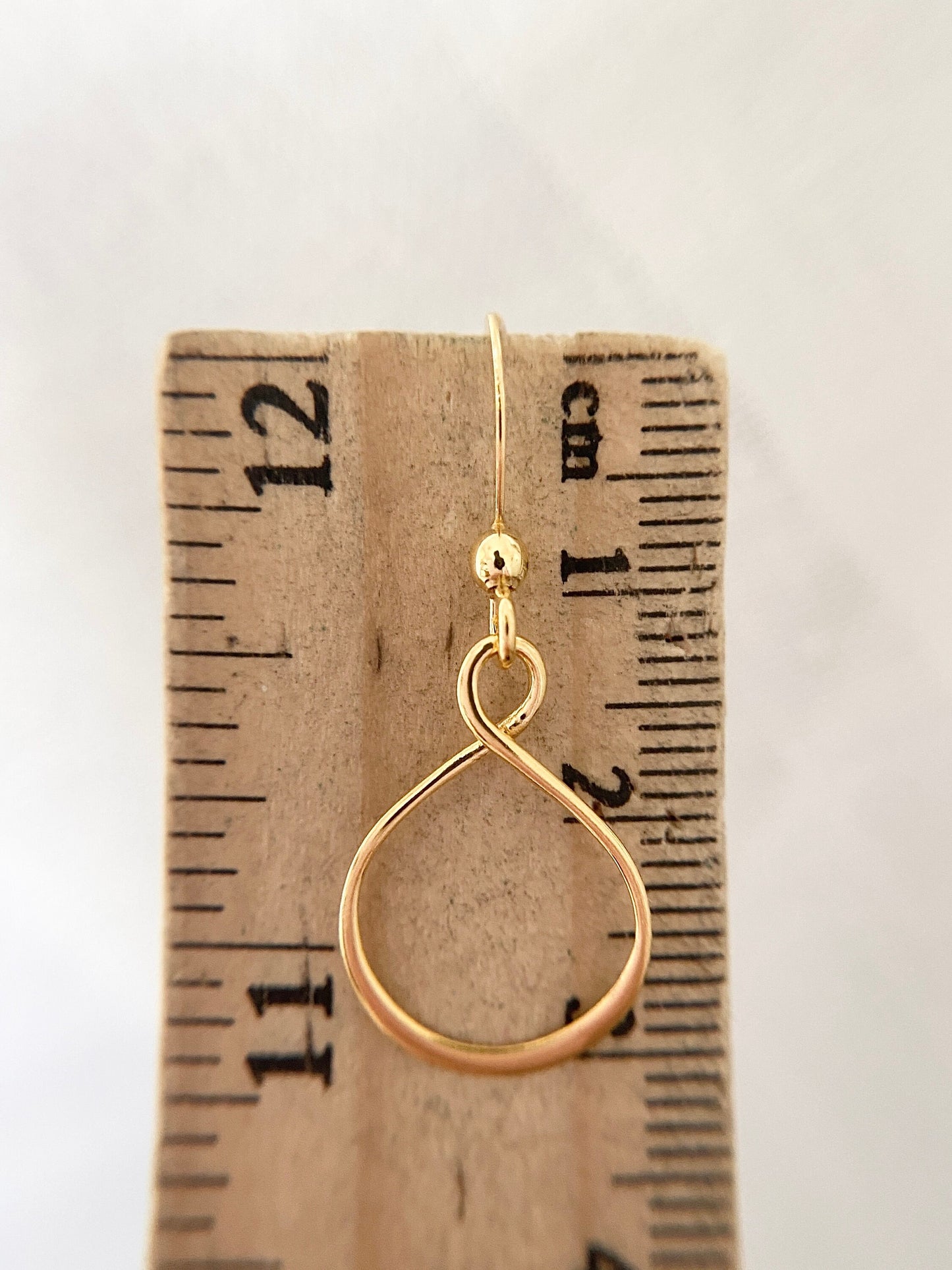Gold Vermeil Infinity Hoop Earrings