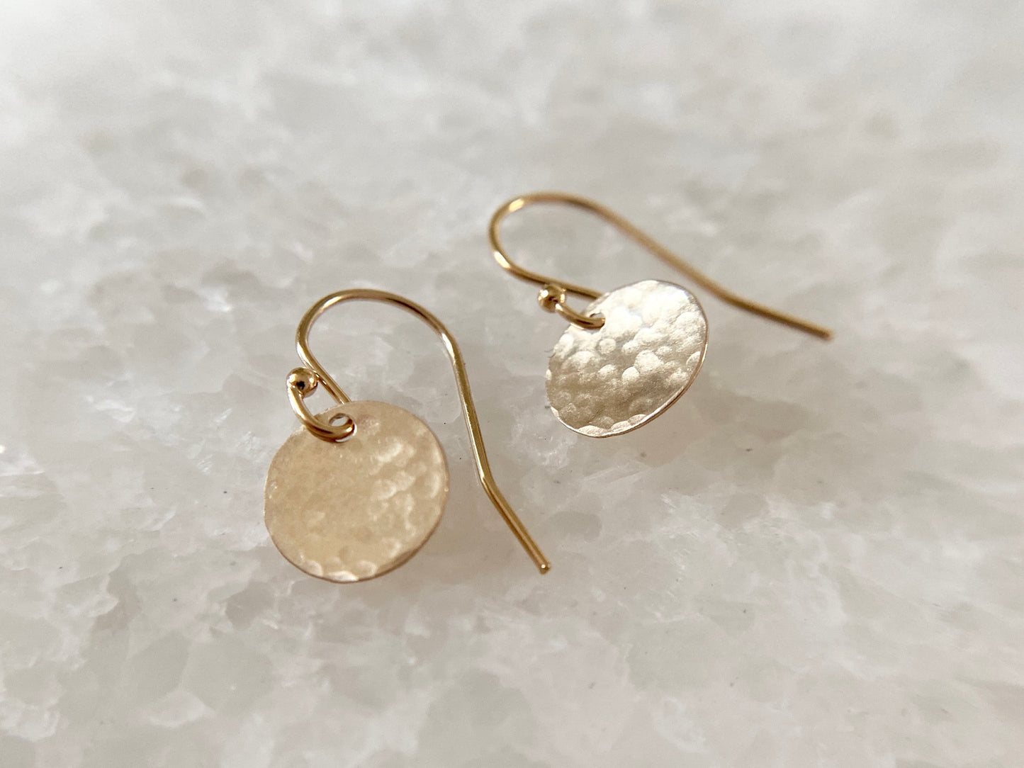 Gold Filled Disc Earrings