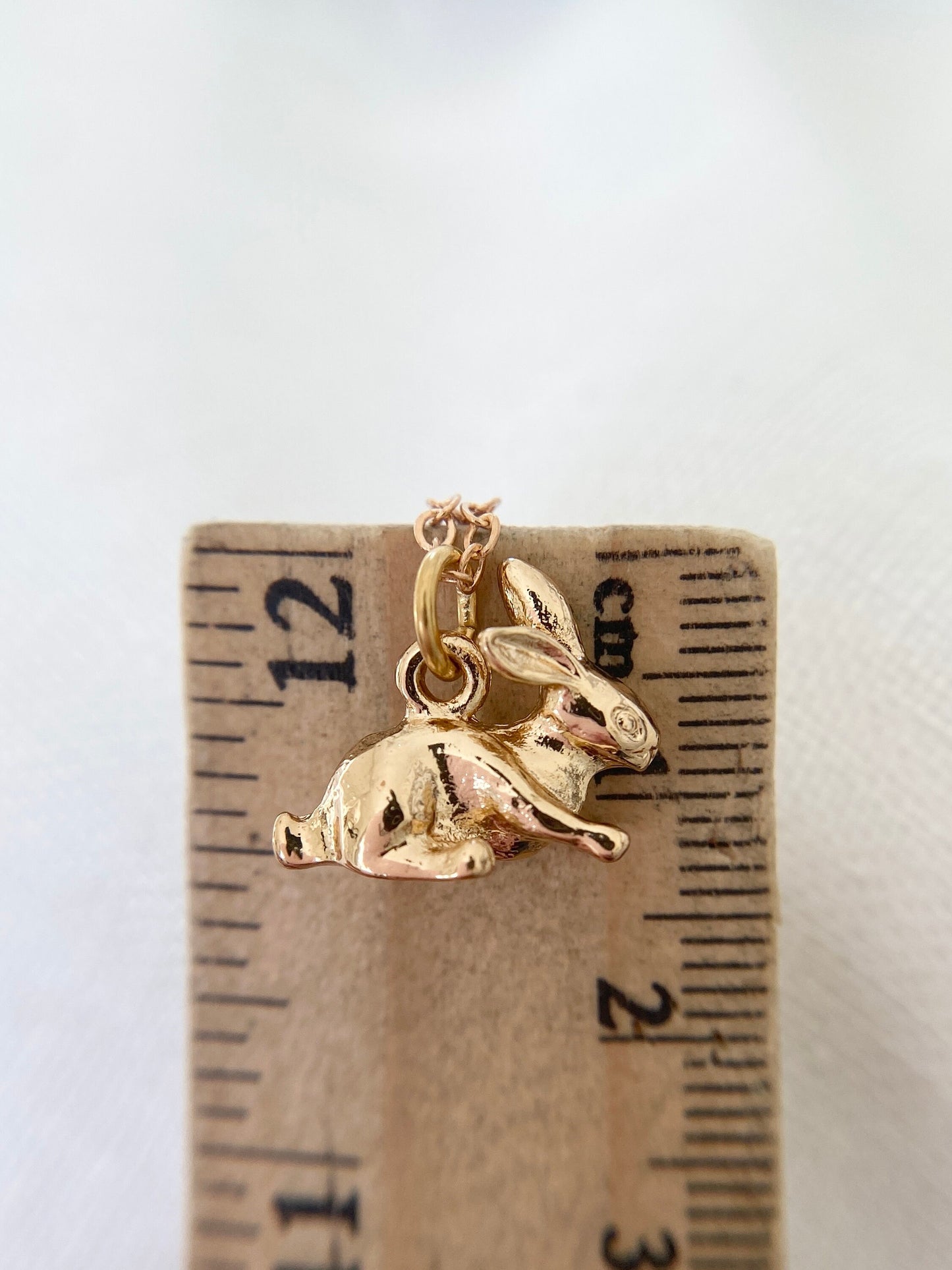 Gold Plated Bunny Rabbit Pendant Necklace