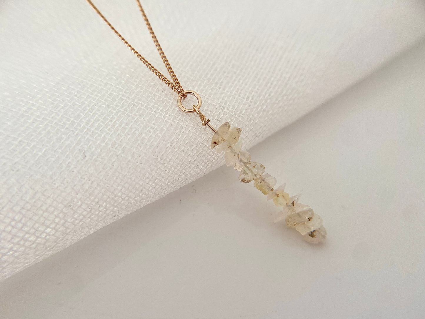 Gold Filled Ethiopian Opal Necklace