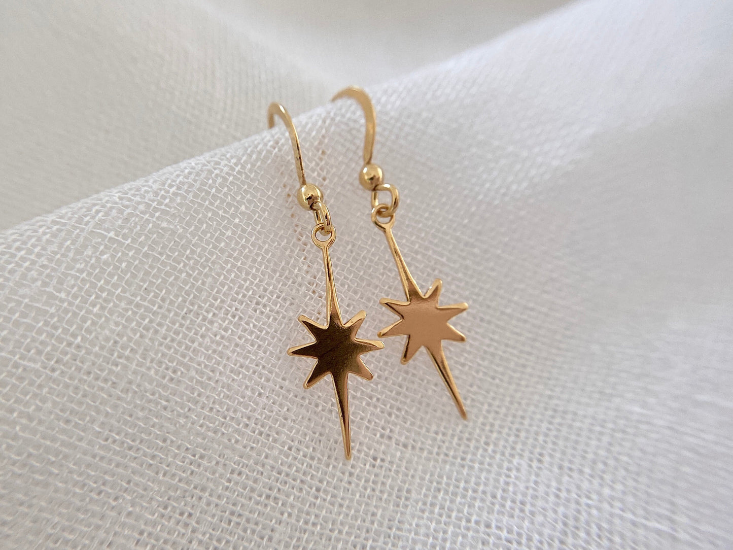 Gold Vermeil Star Earrings
