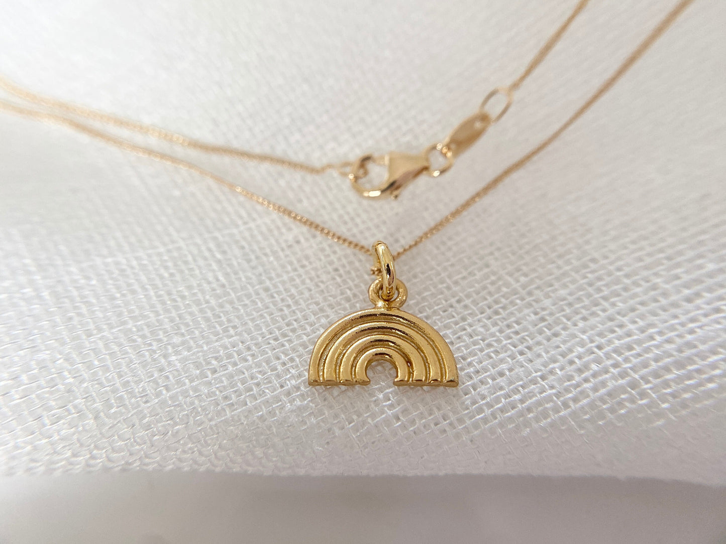Gold Vermeil Rainbow Necklace