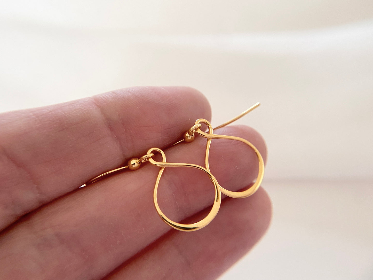 Gold Vermeil Infinity Hoop Earrings