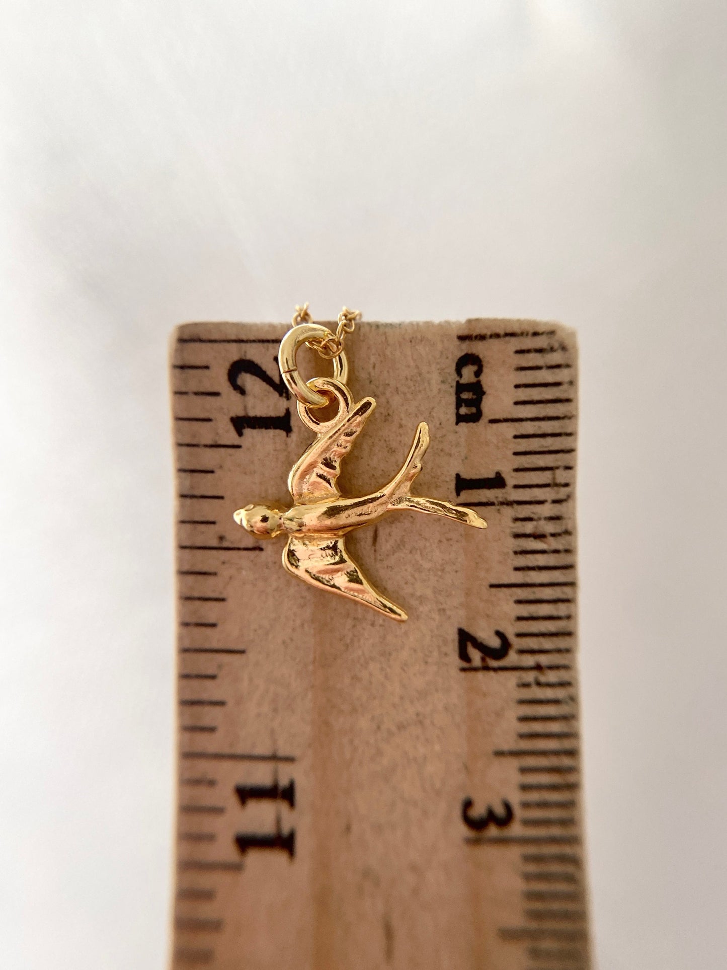 Gold Vermeil Bird Necklace