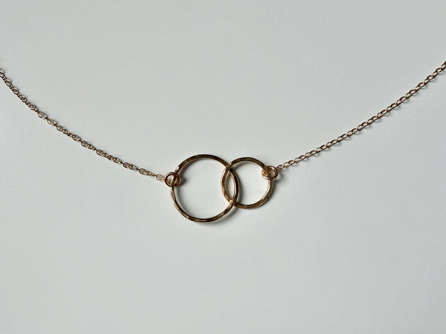 Gold Filled Circles Link Necklace