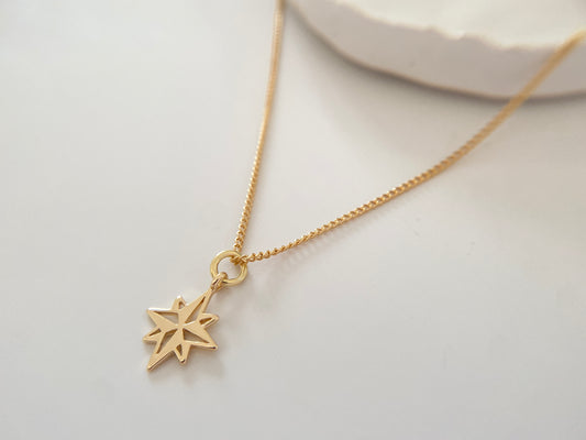 Gold Plated Star Pendant Necklace