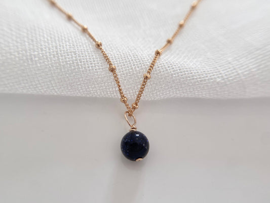Gold filled necklace satellite chain 