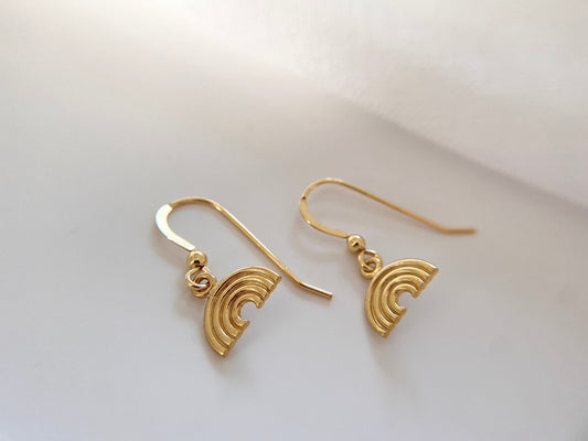 Gold Rainbow Earrings
