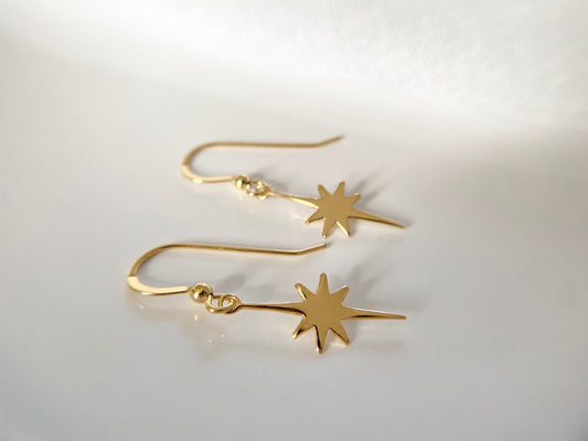 Gold Star Earrings